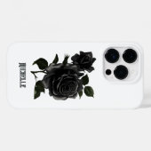 gothische zwarte Rozen Case-Mate iPhone Case (Achterkant (horizontaal))