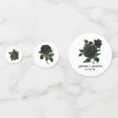 gothische zwarte Rozen Confetti (Voorkanten)