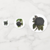 gothische zwarte Rozen Confetti (Achterkanten)