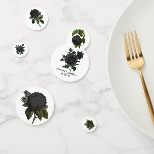 gothische zwarte Rozen Confetti (Groep)