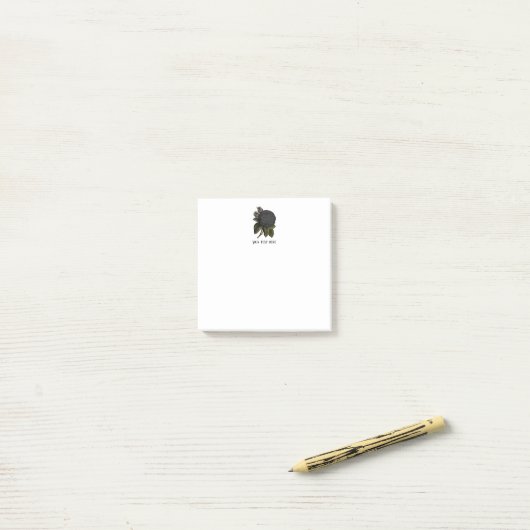  gothische zwarte Rozen Post-it® Notes (Op bureau)