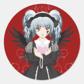 Gothloli Ronde Sticker (Voorkant)