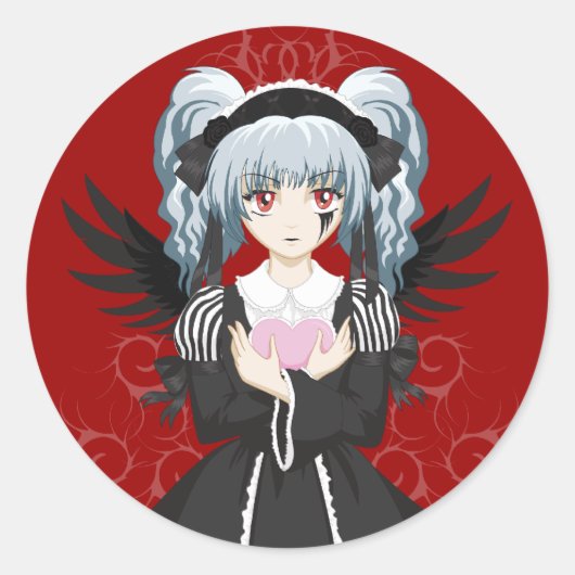 Gothloli Ronde Sticker (Voorkant)