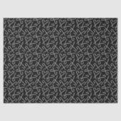Gothmas Black and White Candy Cane Pattern Tissuepapier (Voorkant)