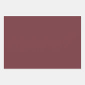 Gothmas Black Floral Pattern on Deep Crimson Red  Inpakpapier Vel (Voorkant 3)