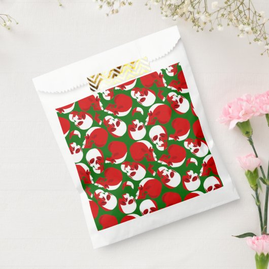 Gothmas Lelijke Kerstmis Schedel Gothic Bedankzakje (Gezegeld)