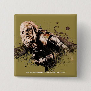 Gothmog Orc Vector Collage Vierkante Button 5,1 Cm