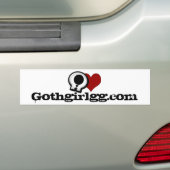 Gothvriendin gg.com bumpersticker (Op auto)