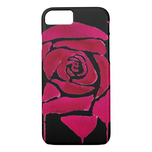 Gotisch abstract roos waterverf oorspronkelijke ku Case-Mate iPhone case (Achterkant)