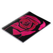 Gotisch abstract roos waterverf oorspronkelijke ku notitieboek (Linkerzijde)