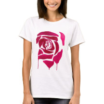 Gotisch abstract roos waterverf oorspronkelijke ku