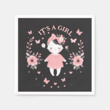 Gotisch Baby shower Roze Zwart