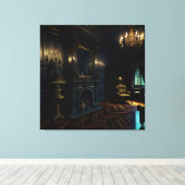 Gotisch Binnenhuis 4 Canvas Afdruk (Insitu (Houten vloer))