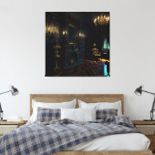 Gotisch Binnenhuis 4 Canvas Afdruk (Insitu (Slaapkamer))