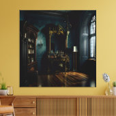 Gotisch binnenhuis canvas afdruk (Insitu (Woonkamer))