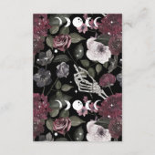  Gotisch Bloemen Baby Stroller Luierraffel Informatiekaartje (Achterkant)