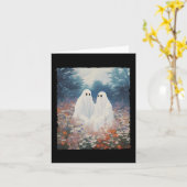  Gotisch Bloemen Halloween Ghost Couple In Th Kaart (Gele Bloem)