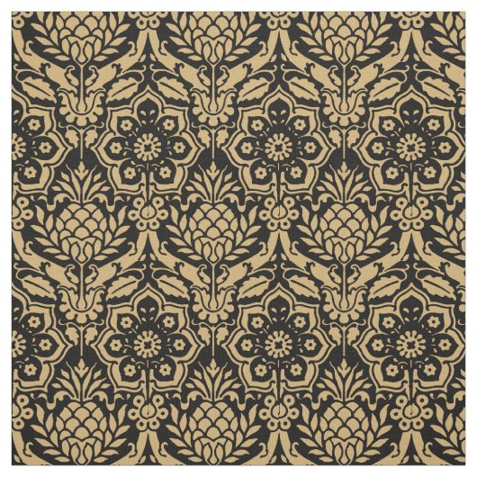 gotisch bloemenpatroon stof (Swatch)