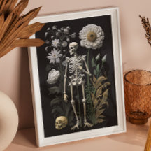  gotisch bloemenskelet | Dark Botanical