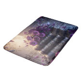 Gotisch boek paarse bloemen badmat (Gekanteld)