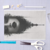 Gotisch Centraal afbeelding met een Vrouwengezicht Tissuepapier (Craft)