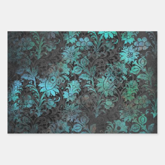  gotisch damast inpakpapier | elegant vel (Voorkant)