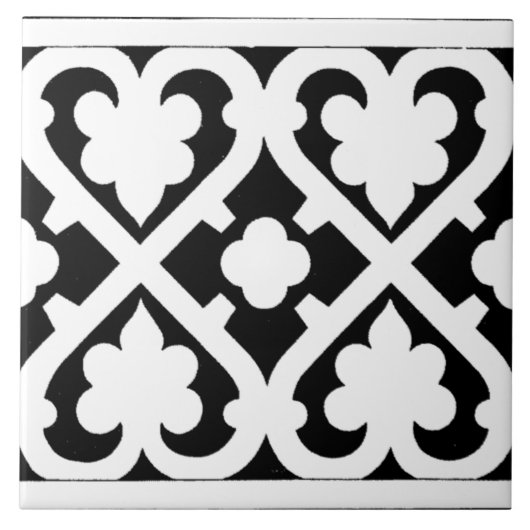 gotisch decopatroon tegeltje (Voorkant)