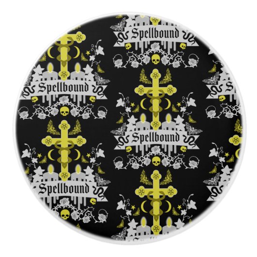 Gotisch Decoratief Keramische Knop (Voorkant)