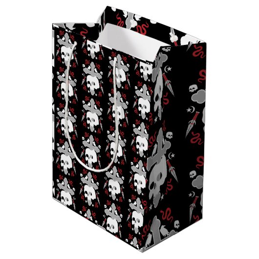 Gotisch Decoratief Medium Cadeauzakje (Achterkant Gekanteld)