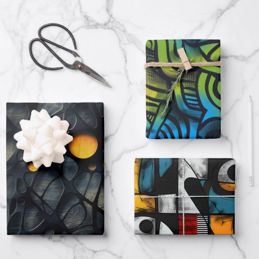 Gotisch donker gevoel depressief inpakpapier vel (Voorkant)