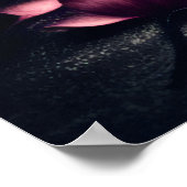 Gotisch donker Roos en schedel Poster (Hoek)