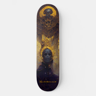 Gotisch donkere fantastische dood met Jouw naam Pl Persoonlijk Skateboard