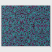 Gotisch geïnspireerde moderne, vloeiende kunst cadeaupapier (Vlak)
