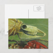 Gotisch gemuteerd Moth-Briefkaart Briefkaart (Voorkant / Achterkant)