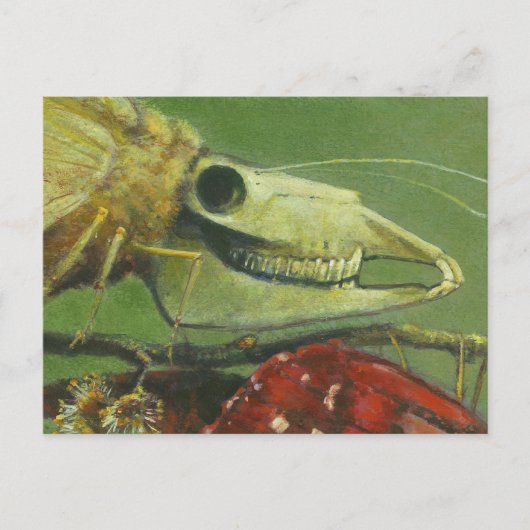 Gotisch gemuteerd Moth-Briefkaart Briefkaart (Voorkant)