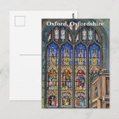 Gotisch Glas in lood Raamprint Briefkaart (Voorkant / Achterkant)