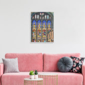 Gotisch Glas in lood Raamprint Canvas Afdruk (Insitu (Woonkamer))