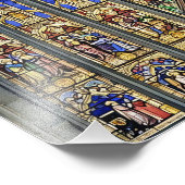 Gotisch Glas in lood Raamprint Foto Afdruk (Hoek)