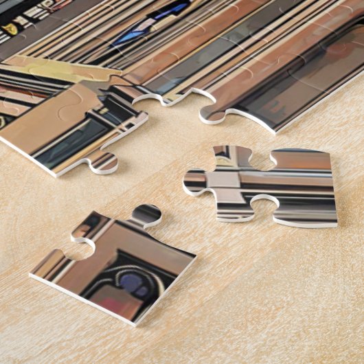 Gotisch Glas in lood Raamprint Legpuzzel (Zijkant)