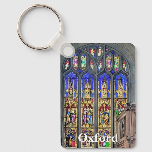 Gotisch Glas in lood Raamprint Sleutelhanger (Voorkant)