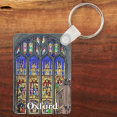 Gotisch Glas in lood Raamprint Sleutelhanger (Achterkant)