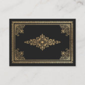  Gotisch Goud Victoriaans Trouwlied Aanvraag Informatiekaartje (Achterkant)
