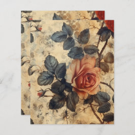  Gotisch Grunge Bloemen Scrapbook Papier