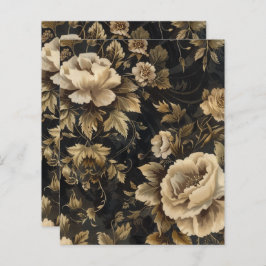  Gotisch Grunge Bloemen Scrapbook Papier