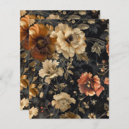  Gotisch Grunge Bloemen Scrapbook Papier