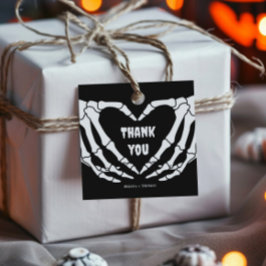 Gotisch Halloween Baby shower Bedankjes Labels