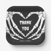 Gotisch Halloween Baby shower Papieren Bordje (Voorkant)