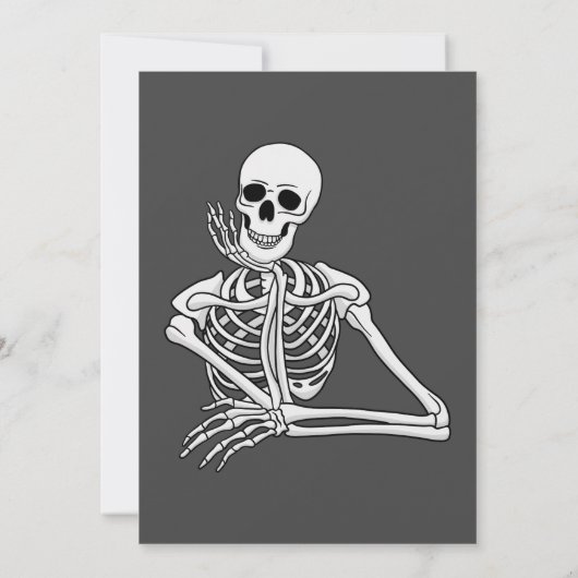 Gotisch Halloween Feest Kaart (Achterkant)