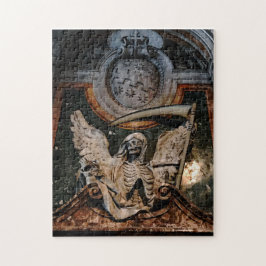 Gotisch Halloween gevleugeld skelet Legpuzzel