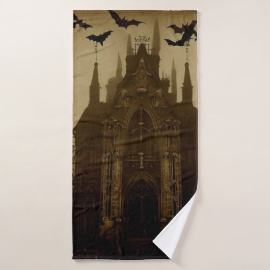 Gotisch/Halloween/herfst/pompoen Badhanddoek (Badhanddoek)